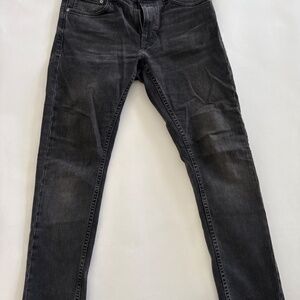 Nudie Jeans Lean Dean Slim Tapered Jeans – Black Eyes Wash – 30W, 30L